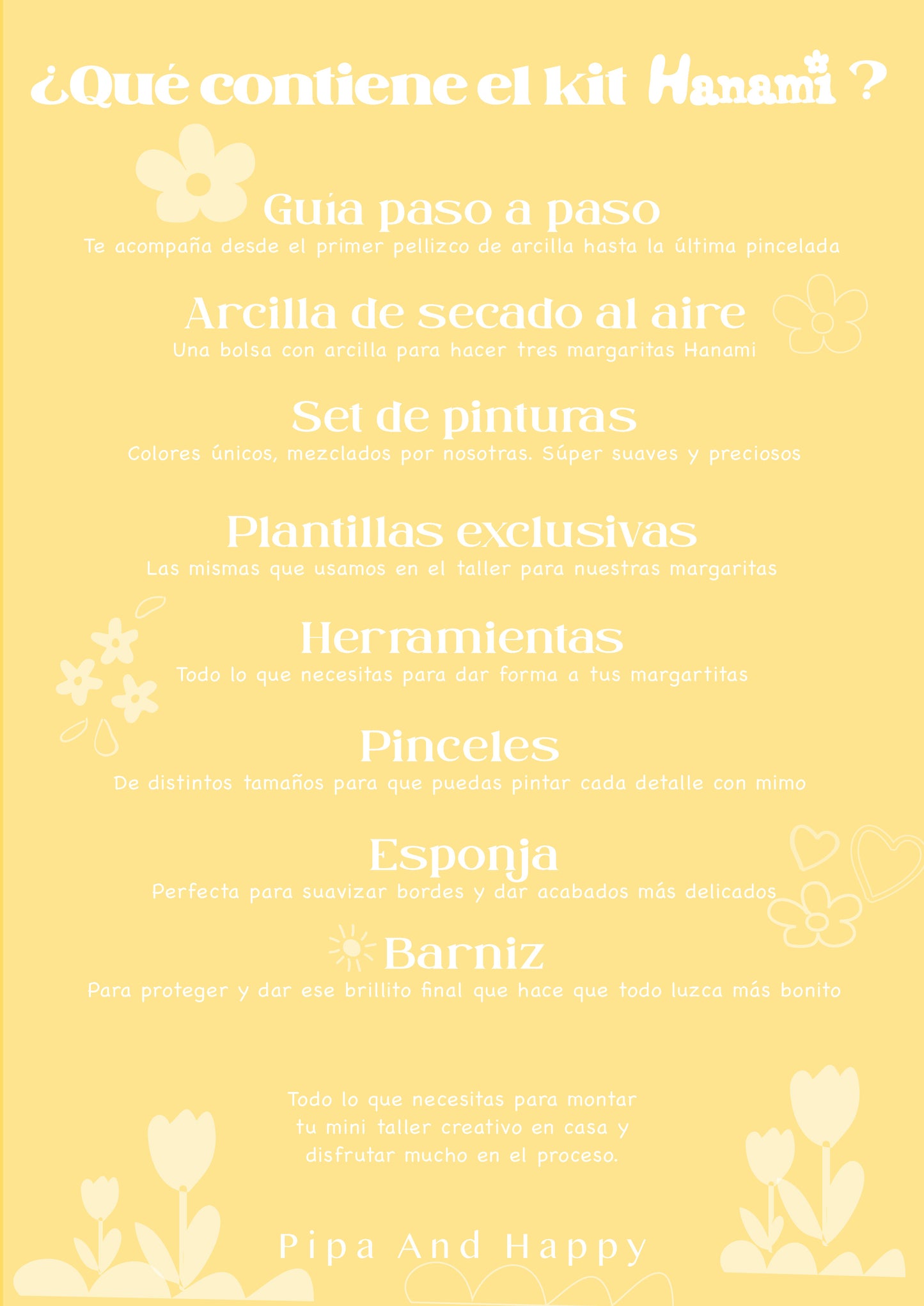 Kit de flores HANAMI: crea tus margaritas