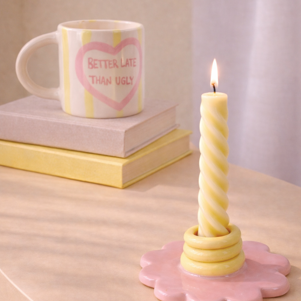 ¡Solo quedan dos! Taza Better late than ugly