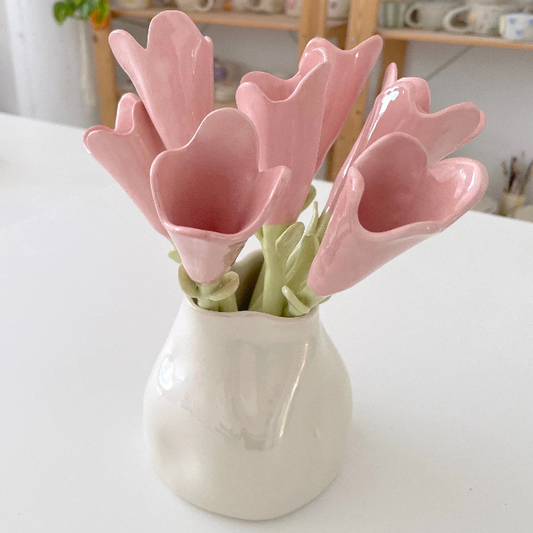 Jarrón Blanco Colección Hanami