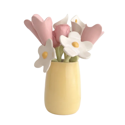 Jarrón Amarillo Colección Hanami