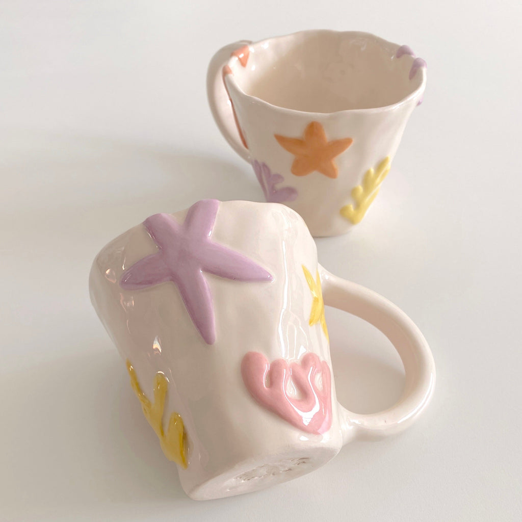 taza de ceramica Coral