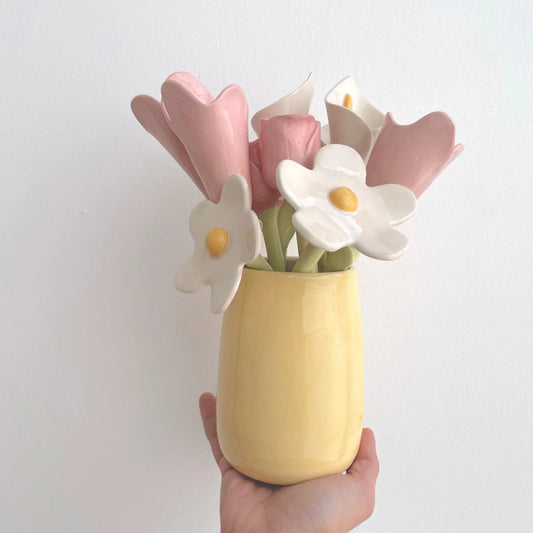 Jarrón Amarillo Colección Hanami