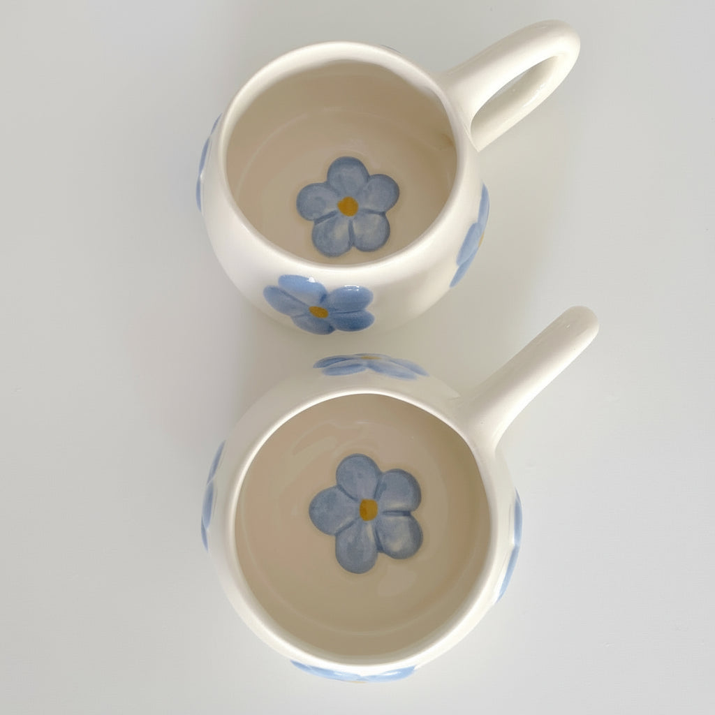 Set de 2 tazas Blomma azules