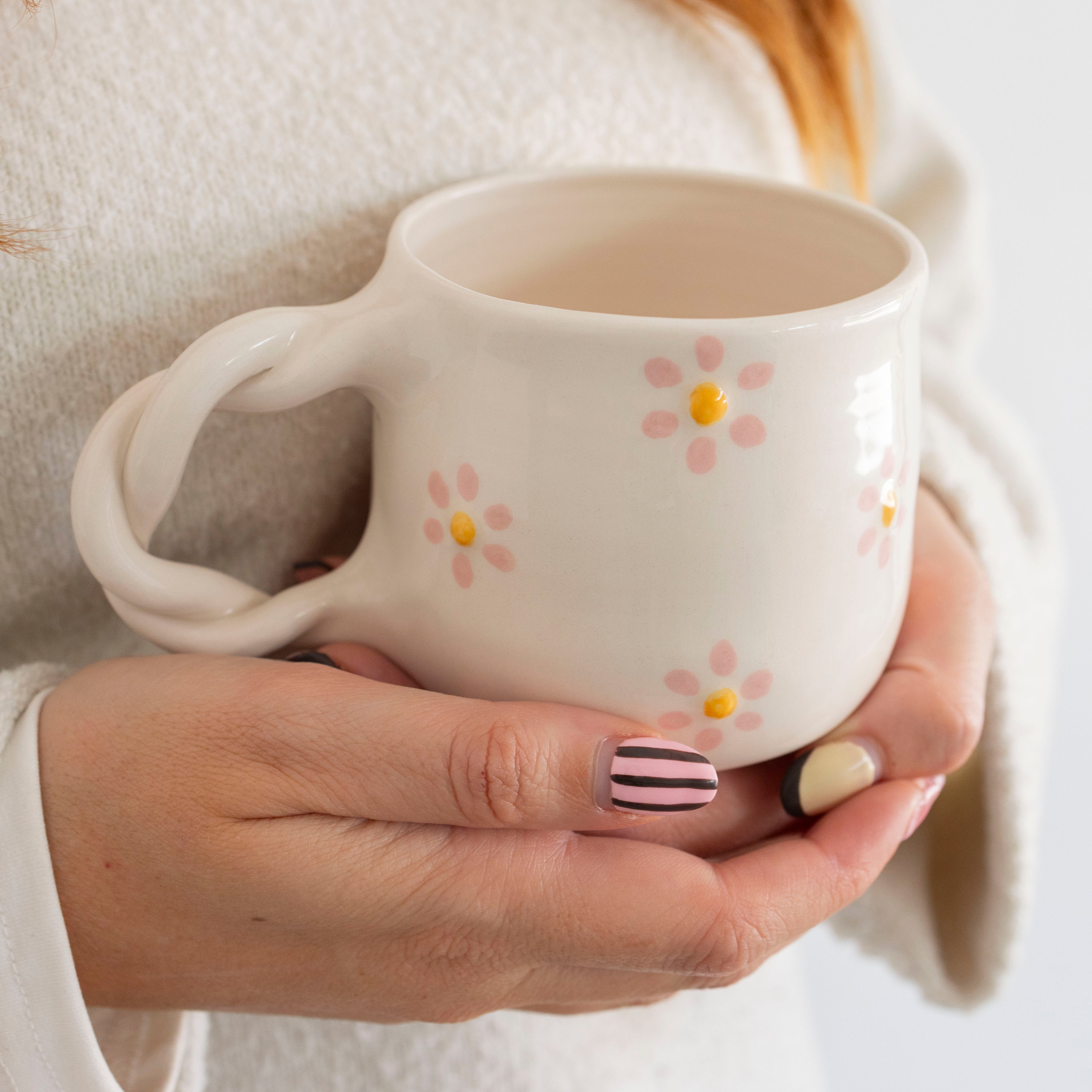 Taza Noosa con asa trenzada