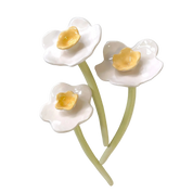 narciso, flor de cerámica