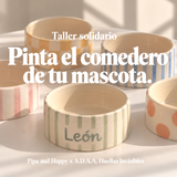Taller solidario · Pinta el comedero de tu mascota