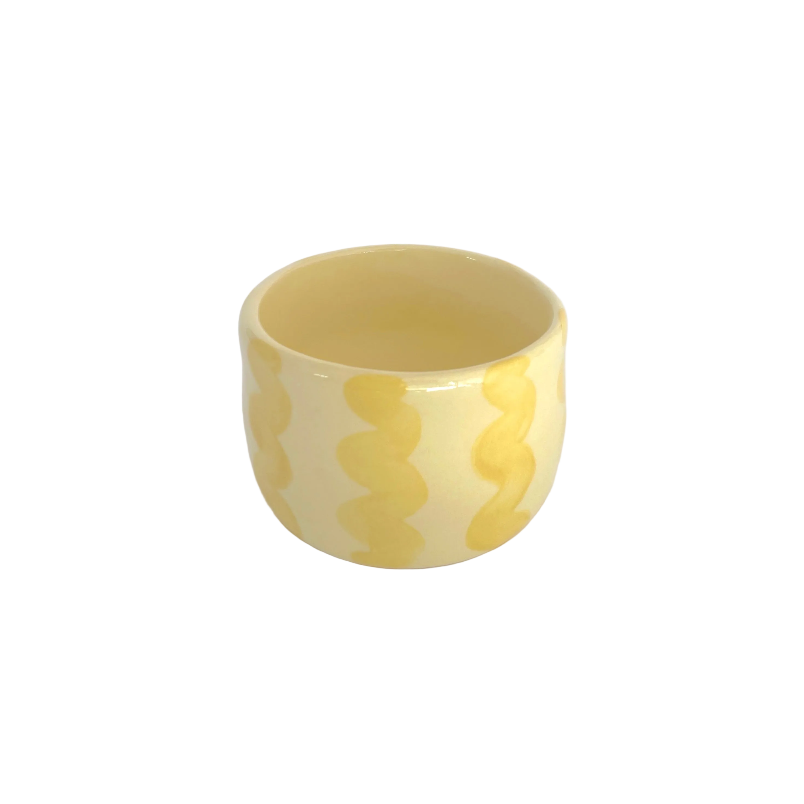 taza espresso de color amarillo pastel 